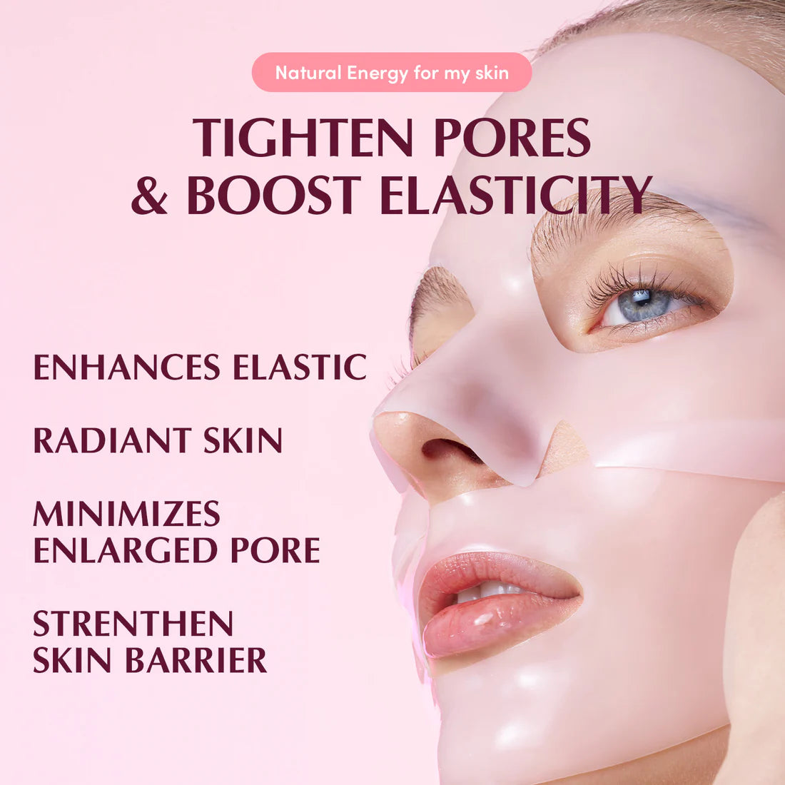 EQQUALBERRY COLLAGEN PORE-TIGHT UP HYDROGEL MASK 4EA