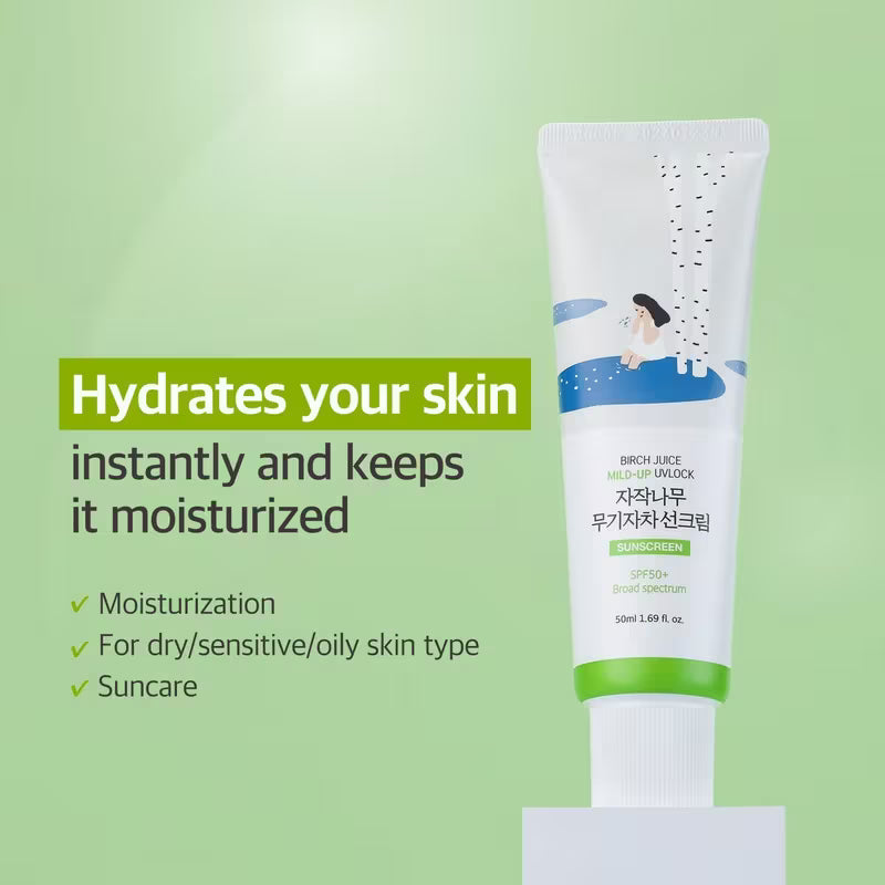 Round Lab Birch Juice Moisturizing Mild-up Sunscreen 50ml