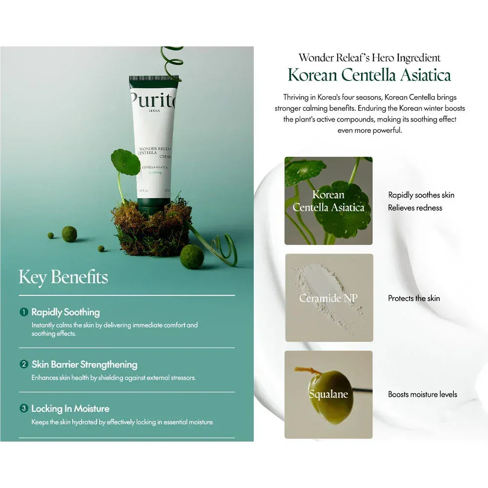 PURITO Seoul Wonder Releaf Centella Cream 50ml