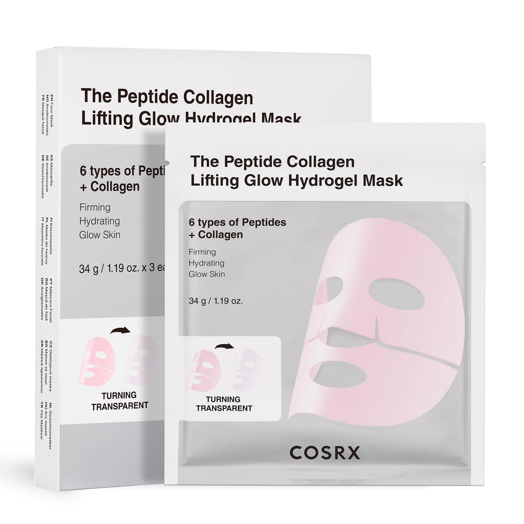 COSRX The Peptide Collagen Lifting Glow Hydrogel Mask 34g x 3 ea