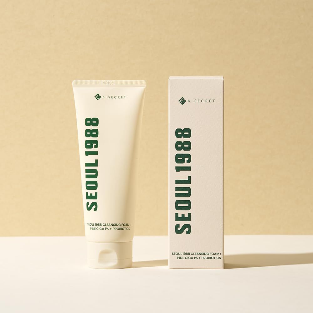 K-SECRET SEOUL 1988 Cleansing Foam : Pine Cica 1% + Probiotics  150ml