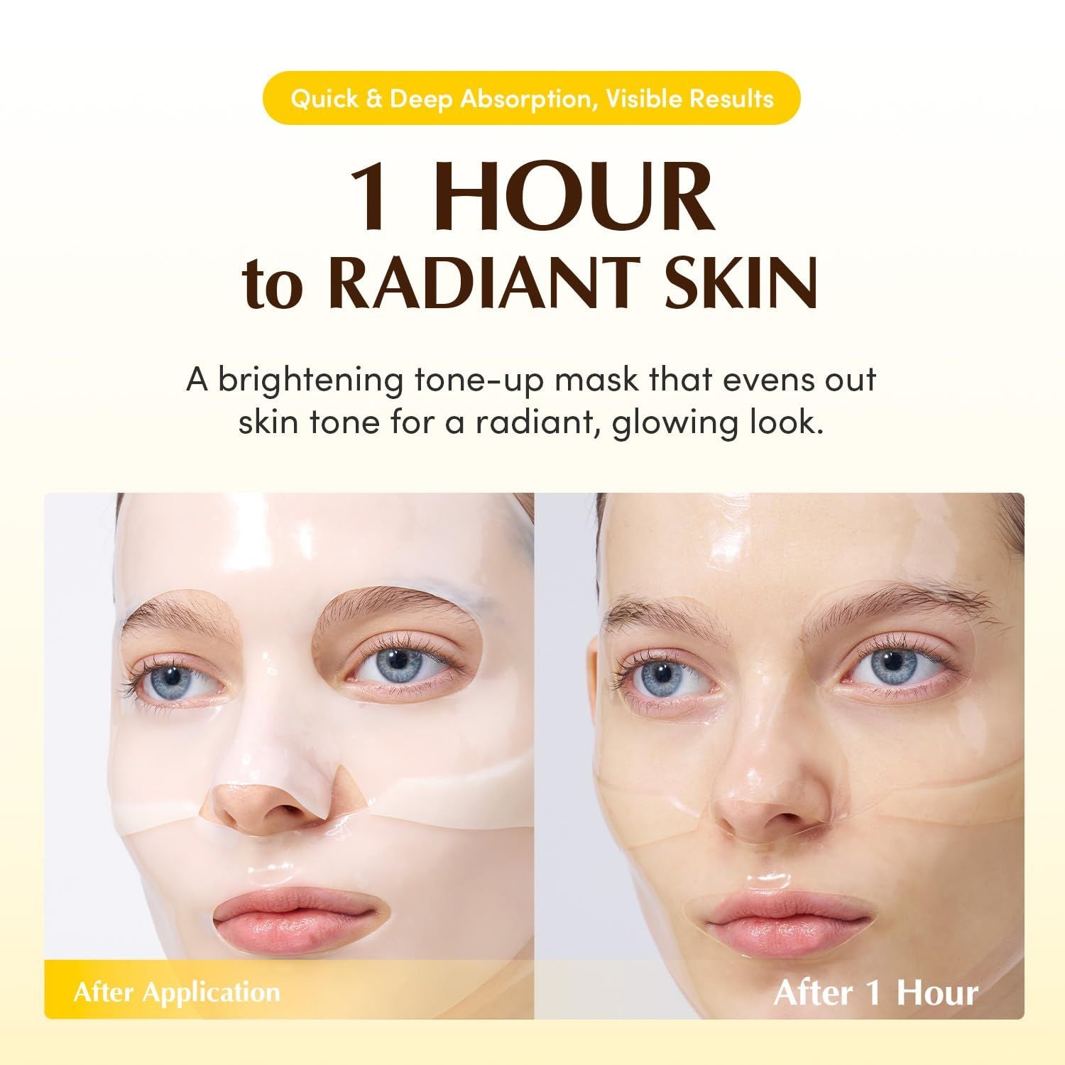 EQQUALBERRY COLLAGEN GLOW UP HYDROGEL MASK 4EA