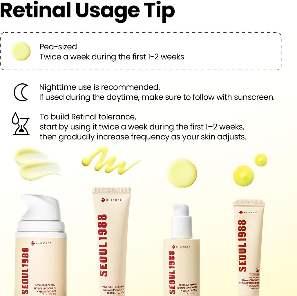 K-SECRET SEOUL 1988 Cream : Retinal Liposome 1% + Fermented Rice