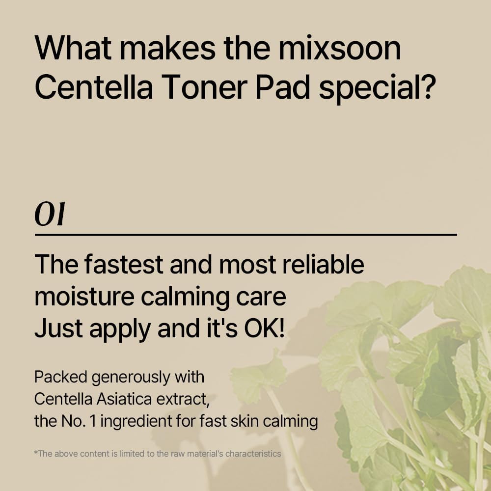 MIXSOON Centella Toner Pad (120 Sheets)