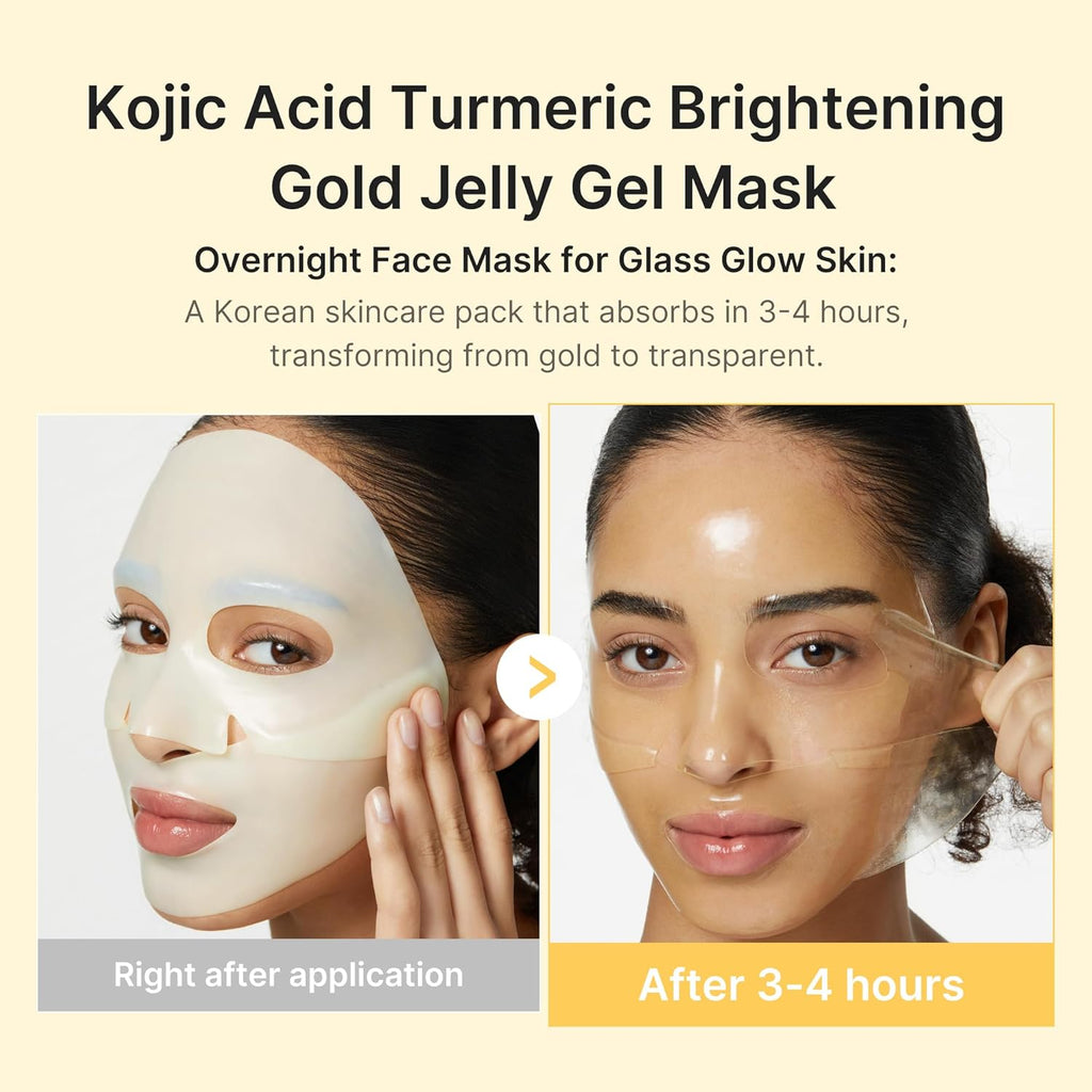 MEDICUBE KOJIC ACID TURMERIC BRIGHTENING GEL MASK (4PCS)
