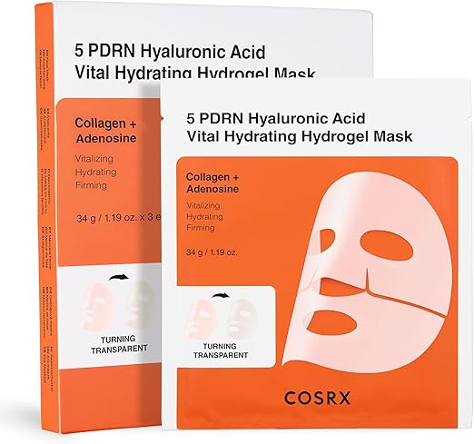 5 PDRN Hyaluronic Acid Vital Hydrating Hydrogel Mask 3ea