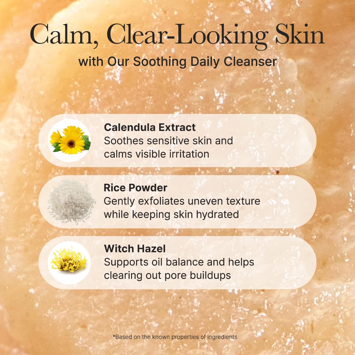 Arencia Calendula Rice Mochi Cleanser 120g