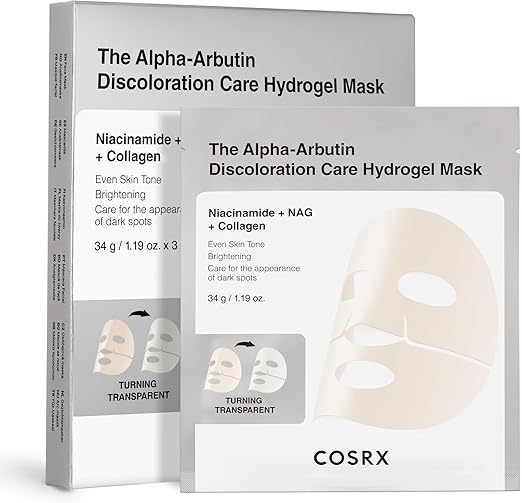 COSRX The Alpha-Arbutin Discoloration Care Hydrogel Mask 34g x 3 ea