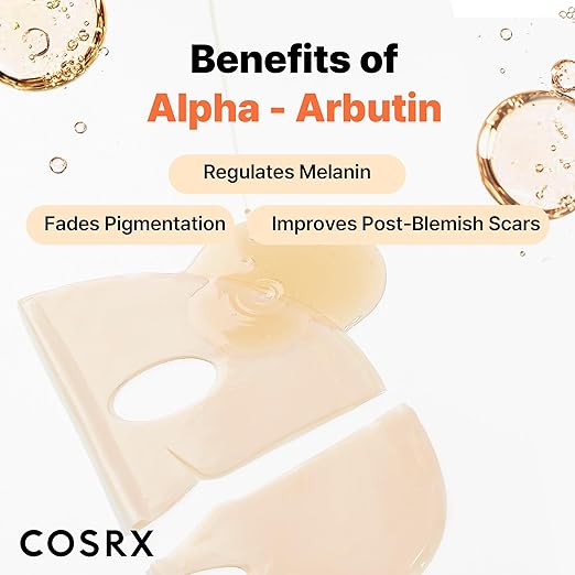 COSRX The Alpha-Arbutin Discoloration Care Hydrogel Mask 34g x 3 ea