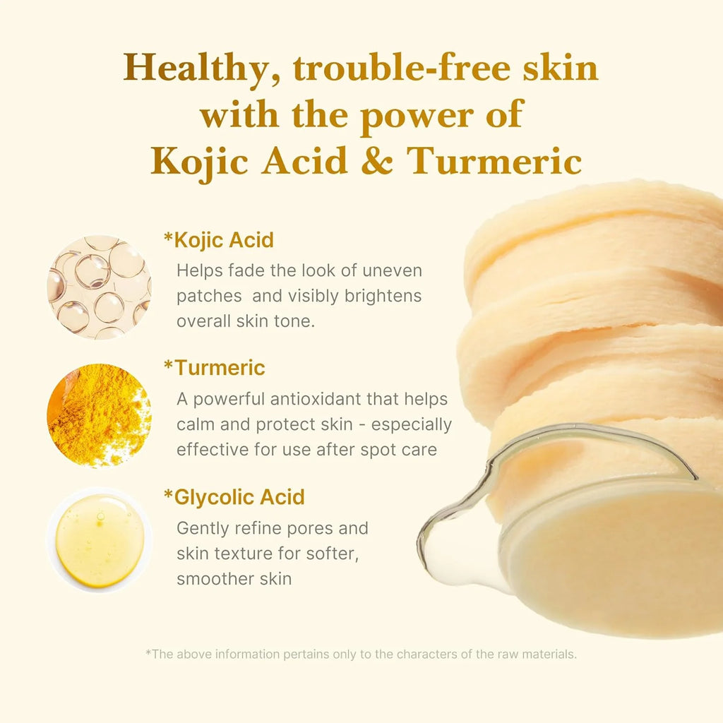 MEDICUBE KOJIC ACID TURMERIC PAD (70pcs)