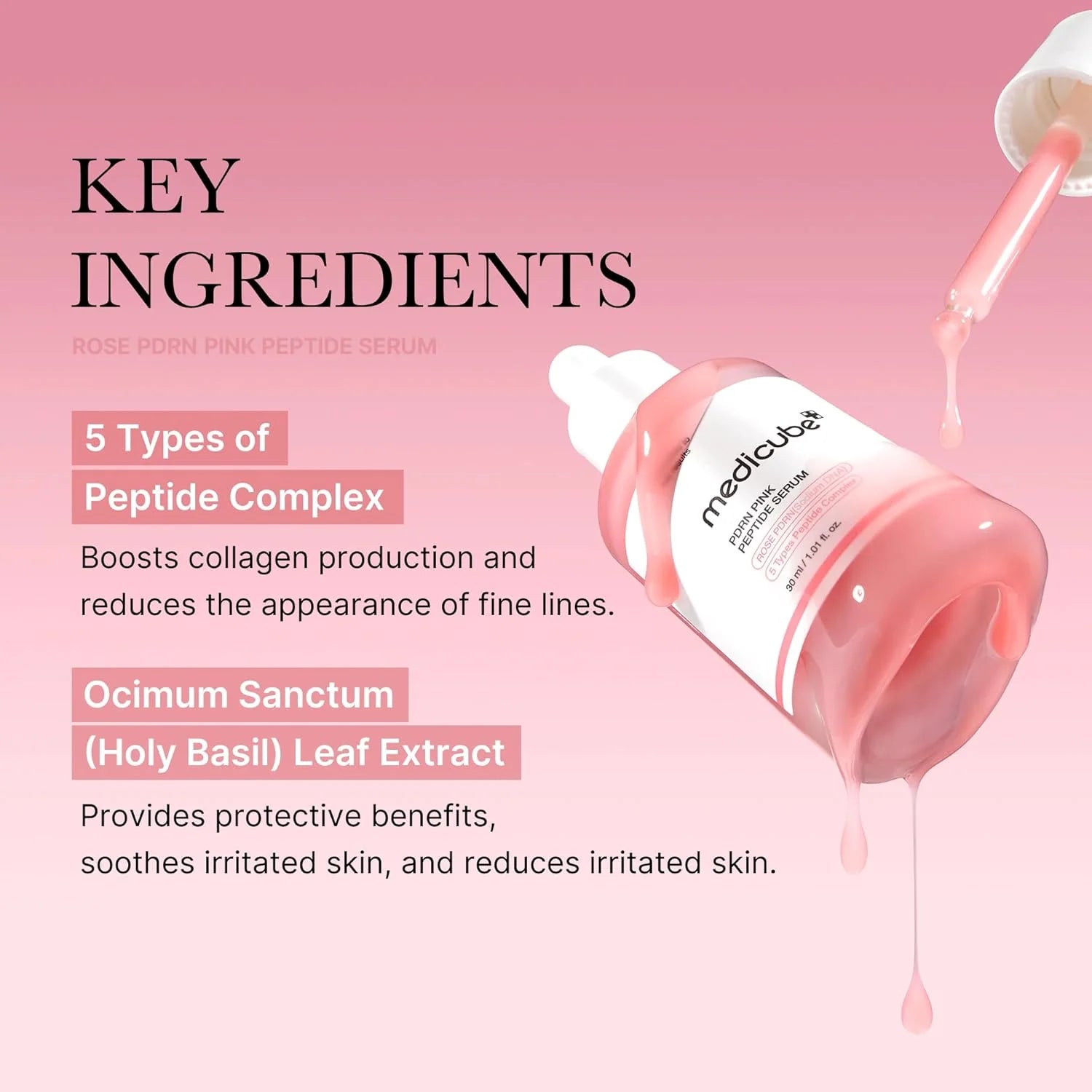 MEDICUBE PDRN PINK PEPTIDE SERUM 30ML