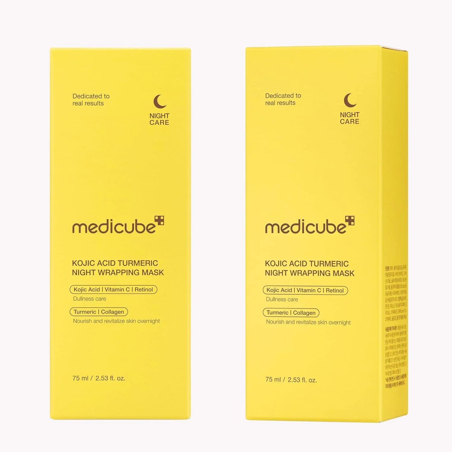 MEDICUBE KOJIC ACID TURMERIC NIGHT WRAPPING MASK 75ML