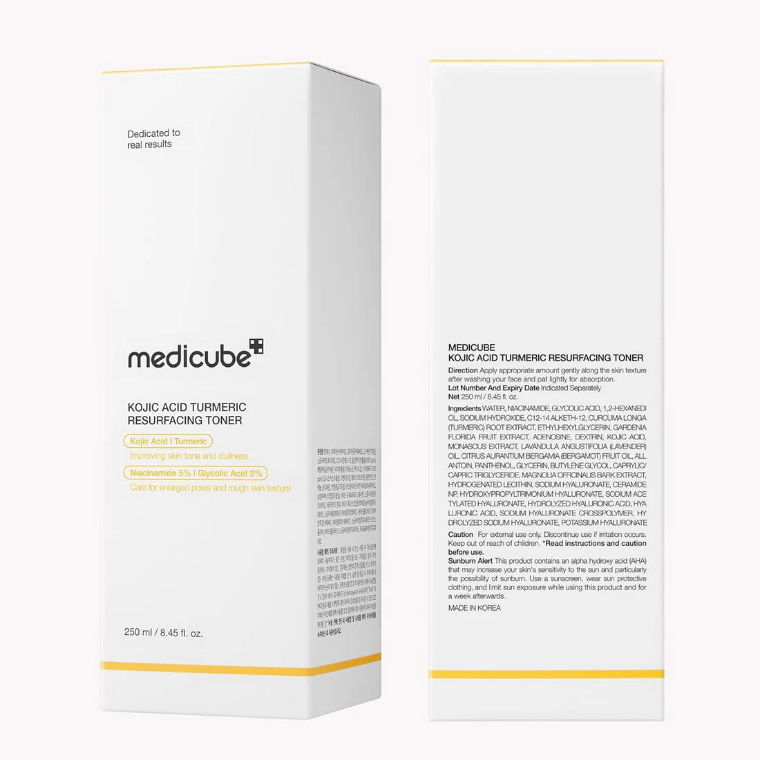 MEDICUBE KOJIC ACID TURMERIC RESURFACING TONER 250ml
