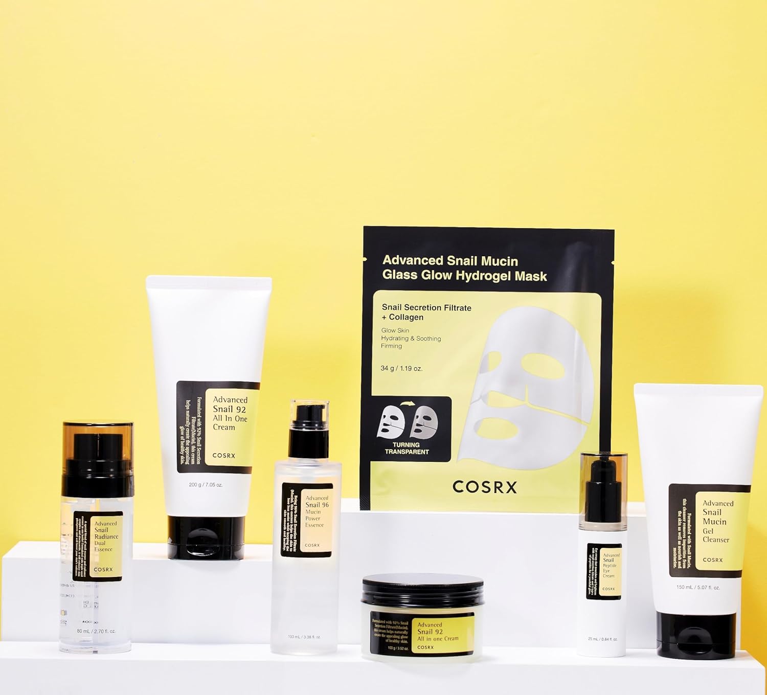 COSRX Advanced Snail Mucin Glass Glow Hydrogel Mask_3 ea