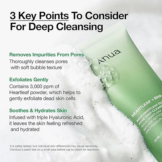 ANUA Heartleaf Quercetinol Pore Deep Cleansing Foam 150ml