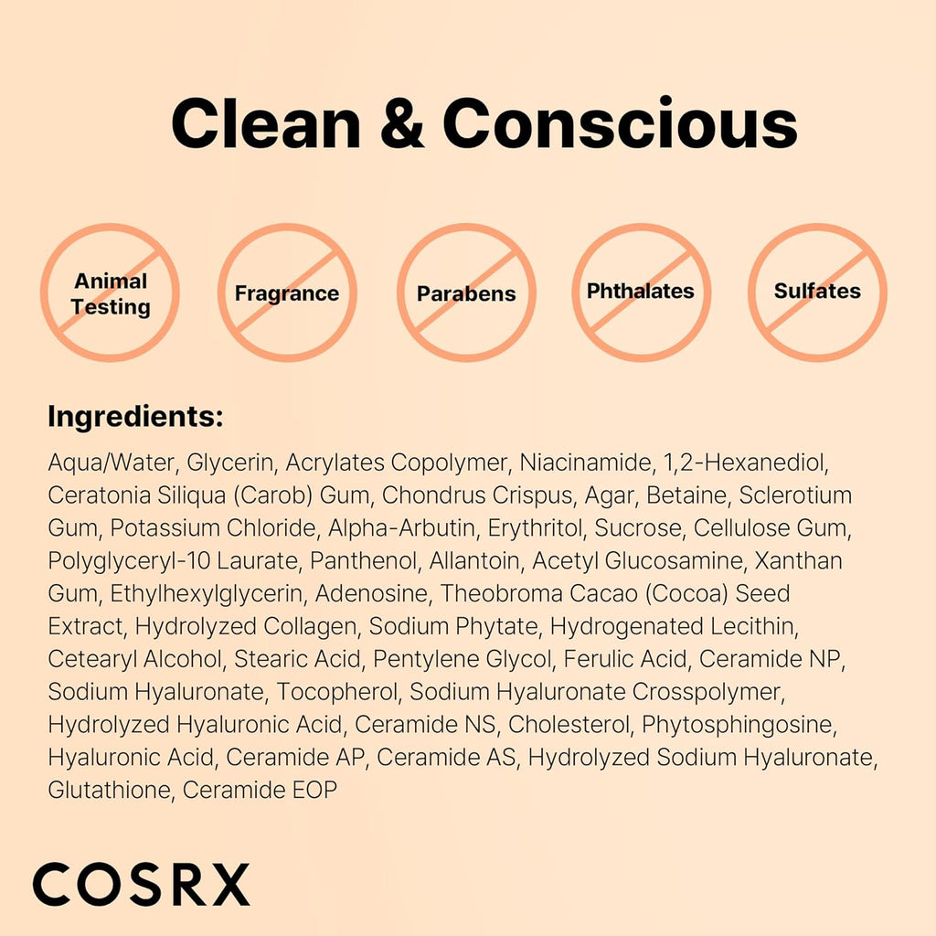 COSRX The Alpha-Arbutin Discoloration Care Hydrogel Mask 34g x 3 ea
