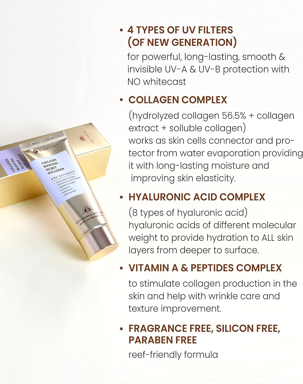 K-SECRET Collagen Boosting Secret  Sun Lotion