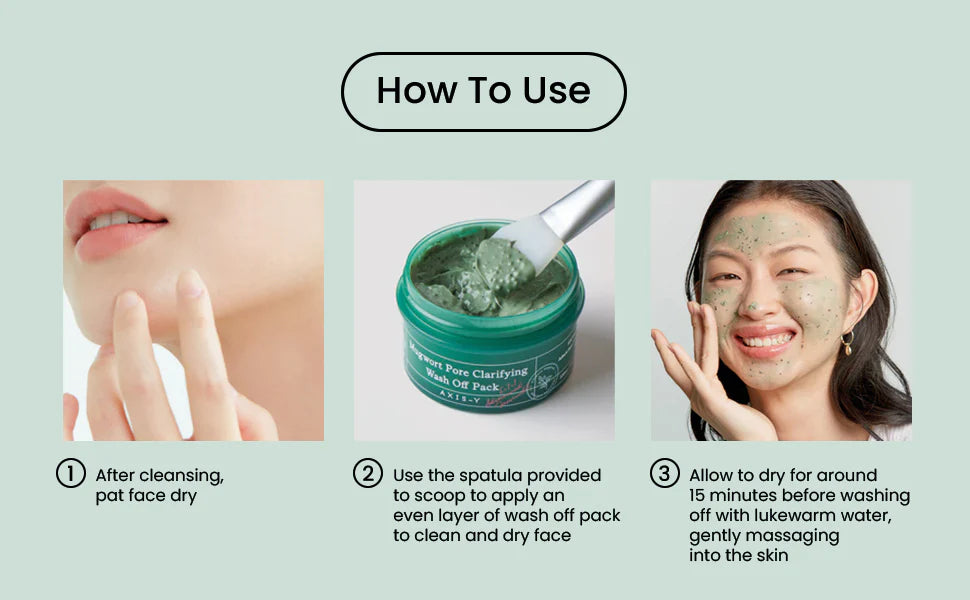 AXIS-Y  Mugwort Pore Clarifying Wash Off Pack