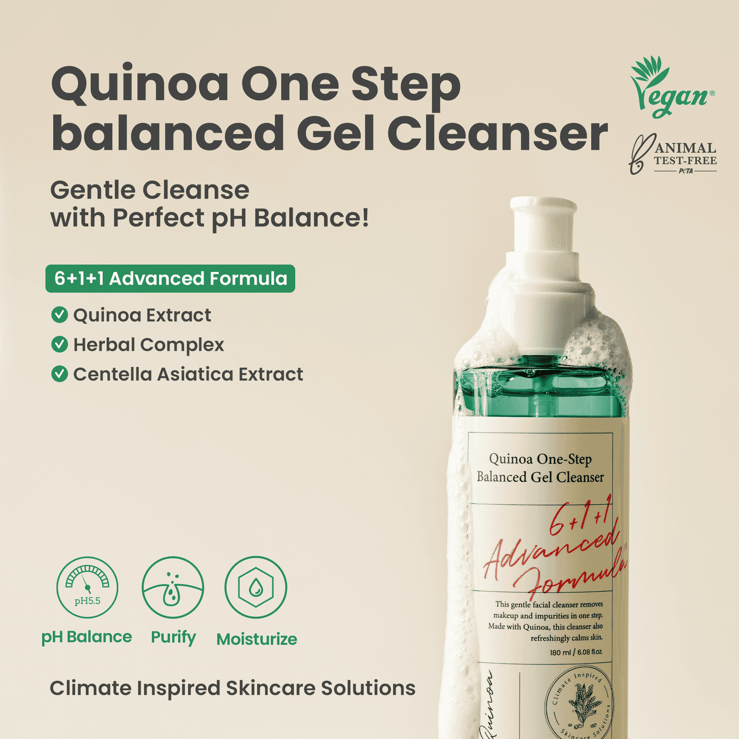 AXIS-Y  Quinoa One Step Balanced Gel Cleanser