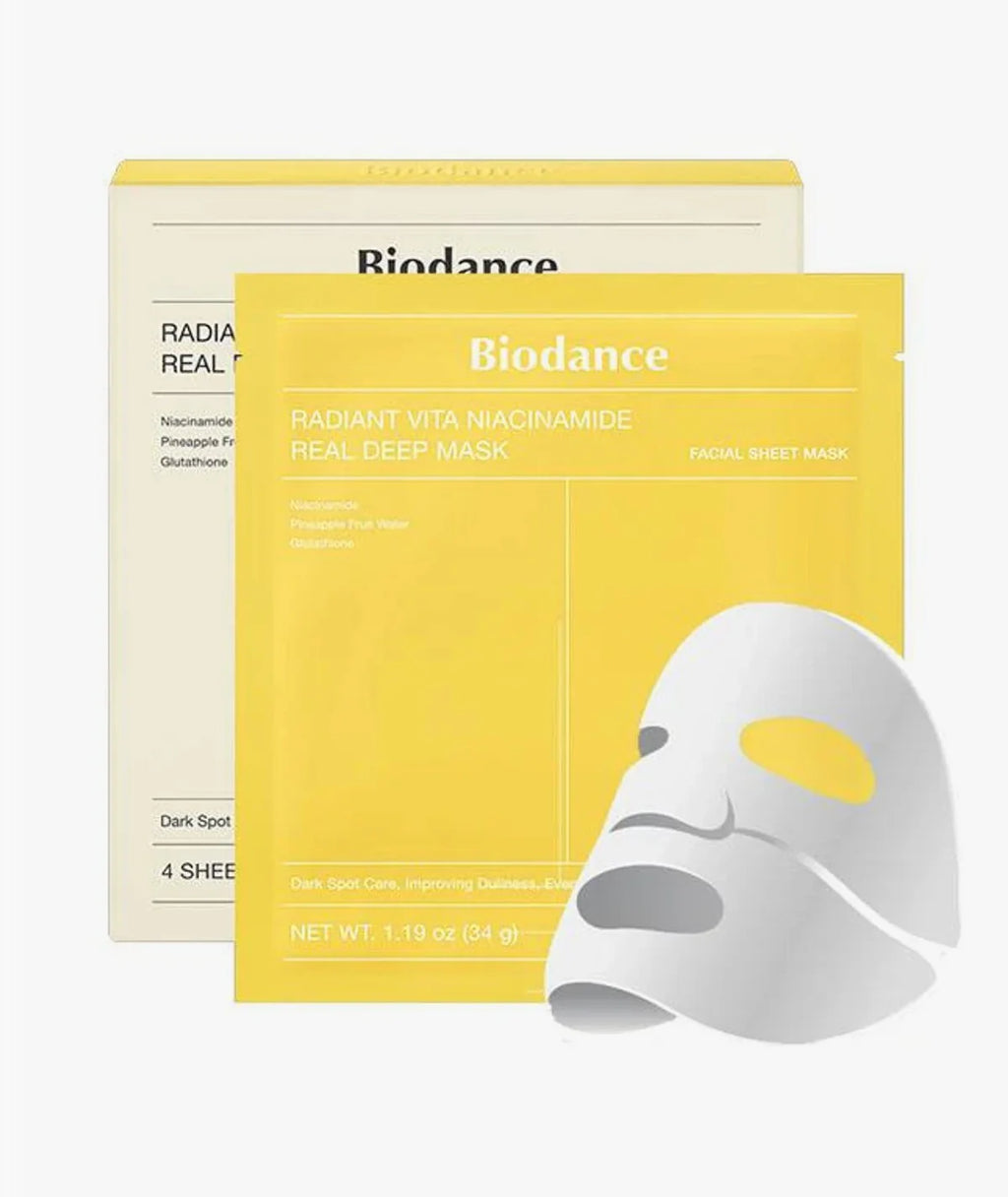 Biodance Radiant Vita Niacinamide Real Deep Mask (4ea)