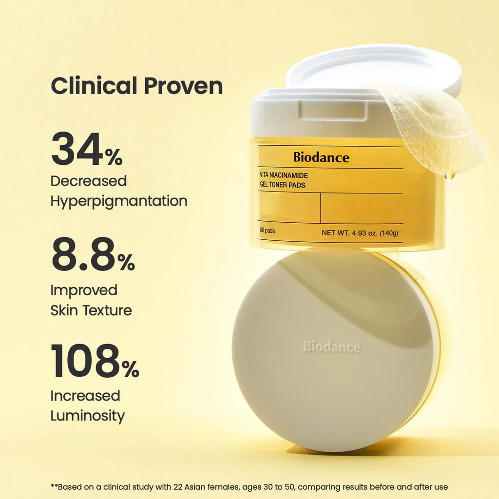 Biodance Vita Niacinamide Gel Toner Pads 60Pads