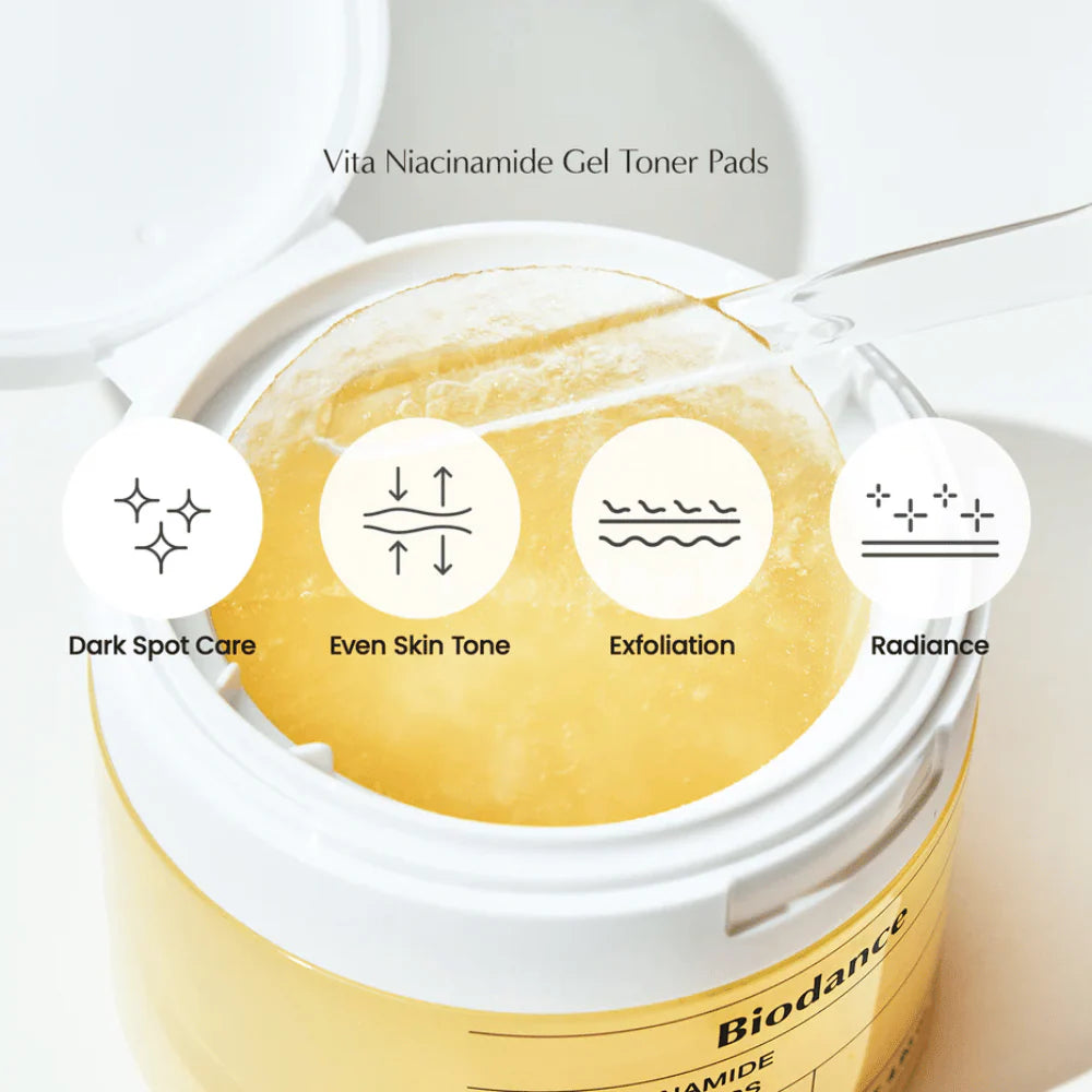 Biodance Vita Niacinamide Gel Toner Pads 60Pads