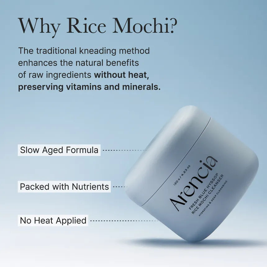 Arencia Blue Hyssop Rice Mochi Cleanser 120g
