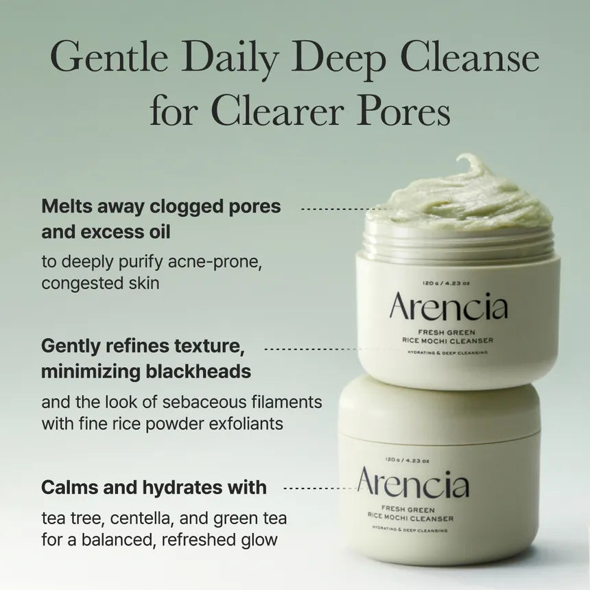 Arencia Fresh Green Rice Mochi Cleanser 120g