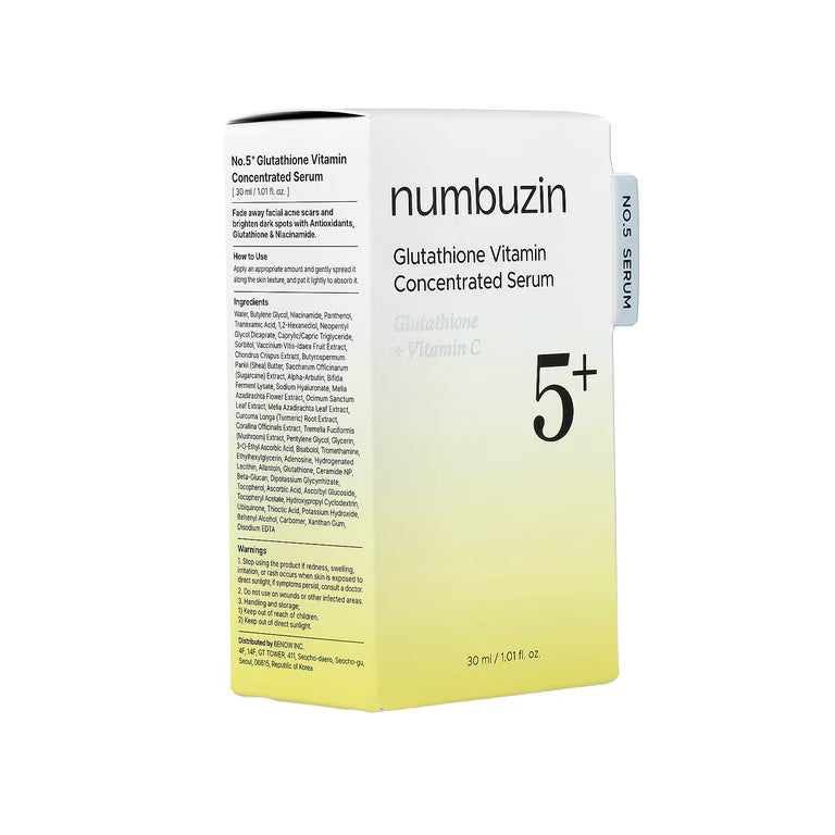 NUMBUZIN No.5+ Glutathione Vitamin Concentrated Serum 30ml