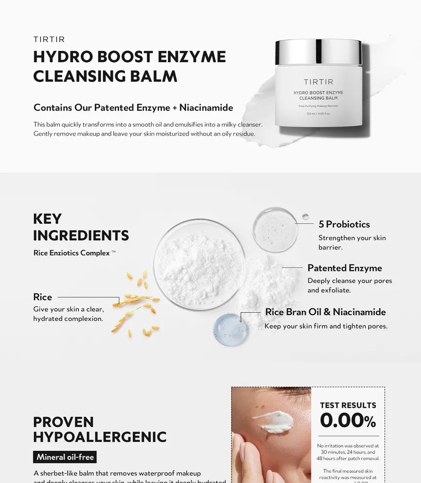 TIRTIR HYDRO BOOST ENZYME CLEANSING BALM 9ml