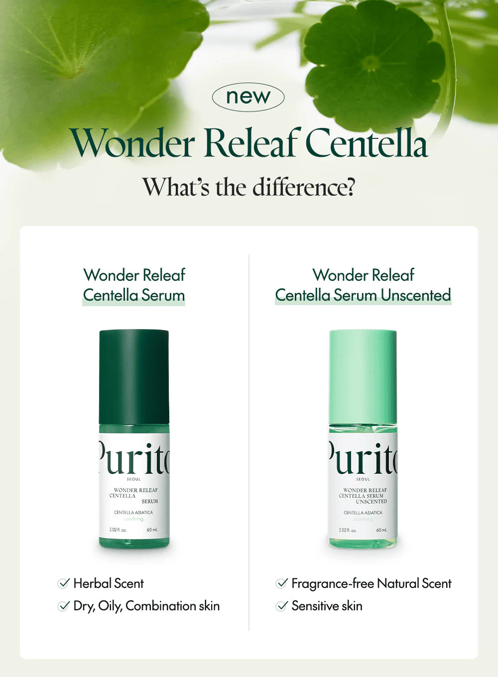 Purito SEOUL - Wonder Releaf Centella Serum Unscented  60ml