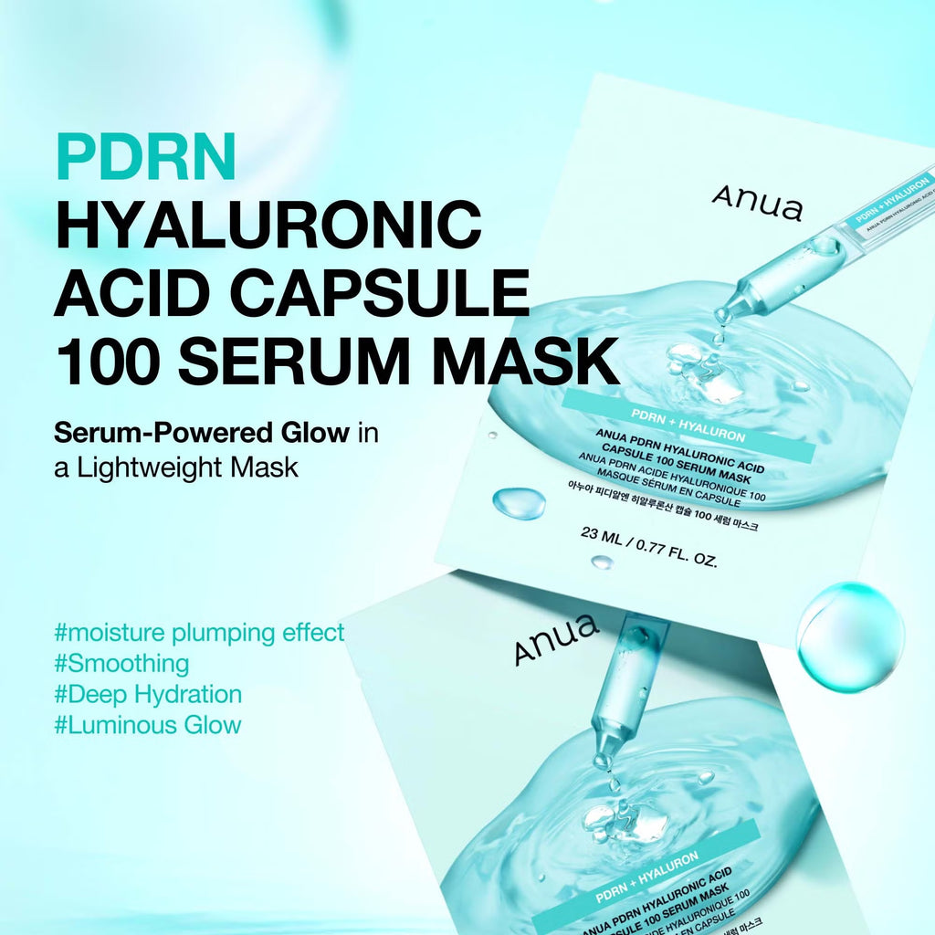 ANUA PDRN HYALURONIC ACID CAPSULE 100 SERUM MASK (10PCS)