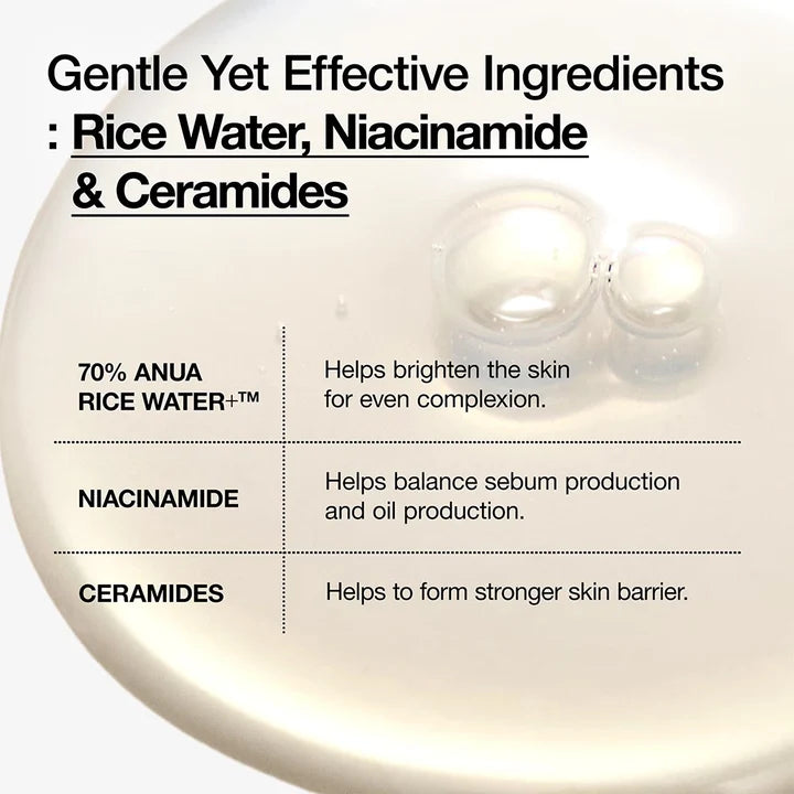 ANUA RICE 70 GLOW MILKY TONER 250ml