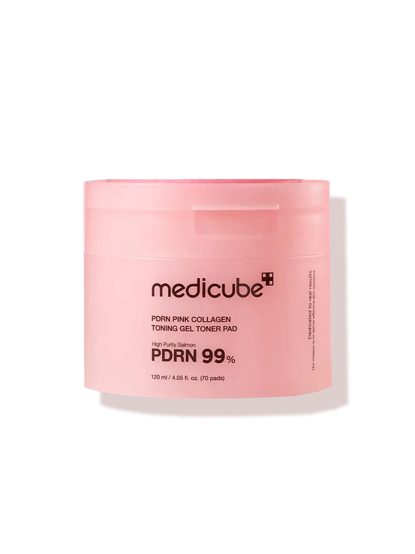 MEDICUBE PDRN PINK COLLAGEN TONING GEL TONER PAD 70ea