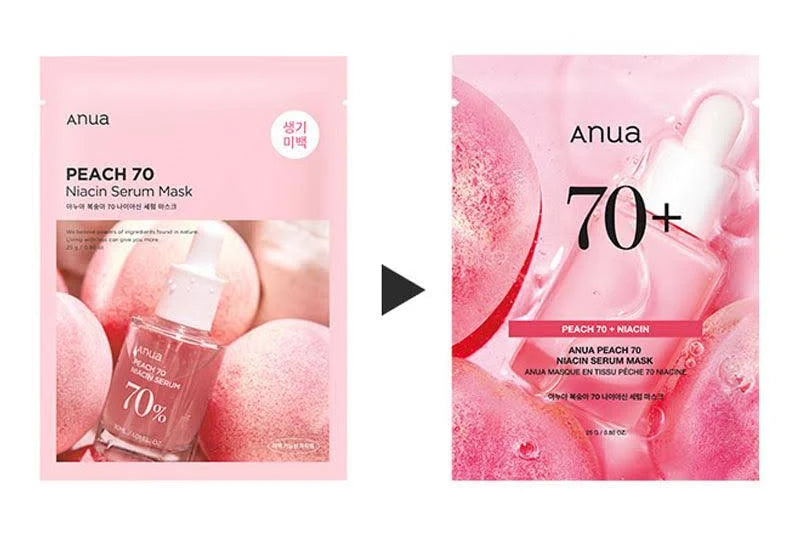 ANUA PEACH 70 NIACIN SERUM MASK (10ea)