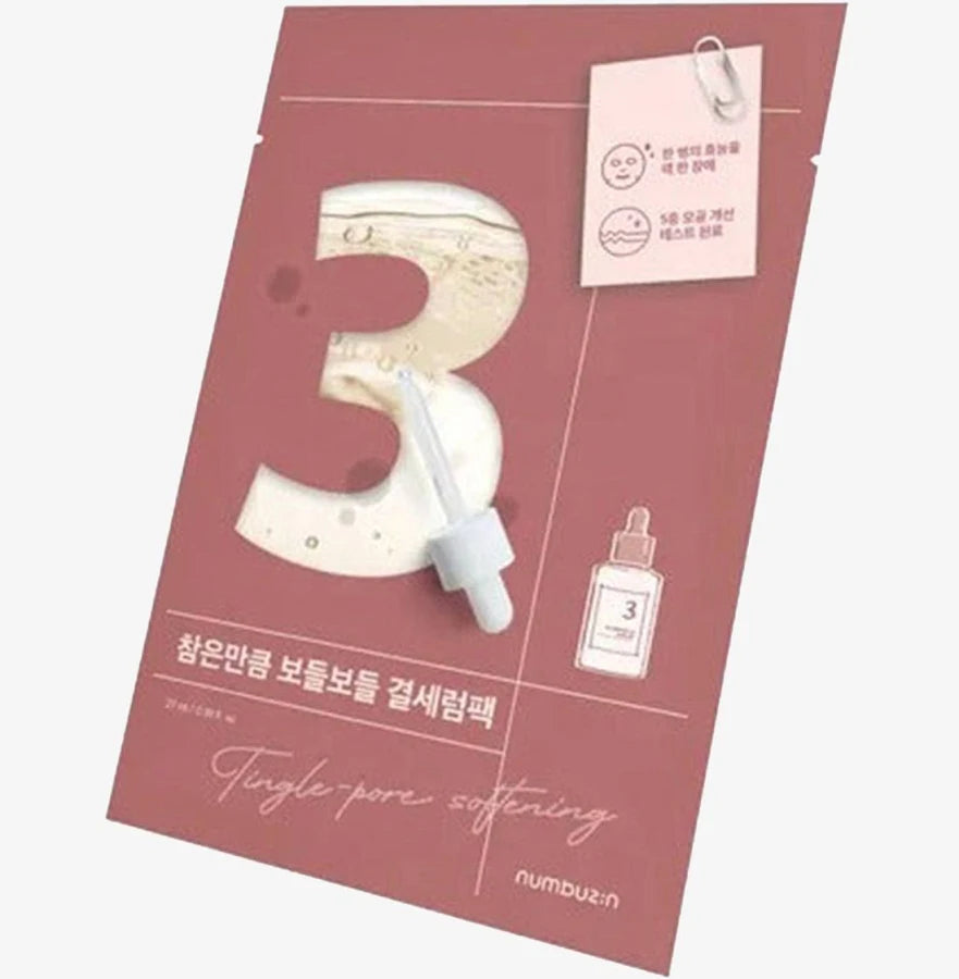 NUMBUZIN No.3 Tingle-Pore Softening Sheet Mask (1EA)