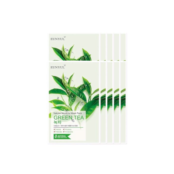 [BUY 10 GET 10 FREE] EUNYUL Natural Moisture Mask Pack Green Tea
