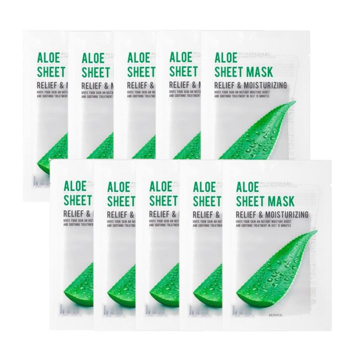 [BUY 10 GET 10 FREE] EUNYUL Purity Sheet Mask -Aloe