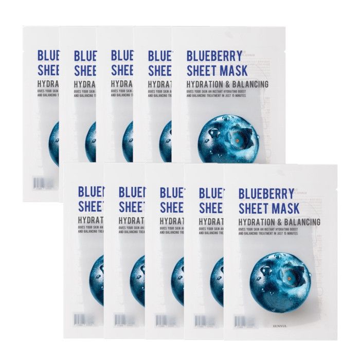 [BUY 10 GET 10 FREE] EUNYUL Purity Sheet Mask -Blueberry