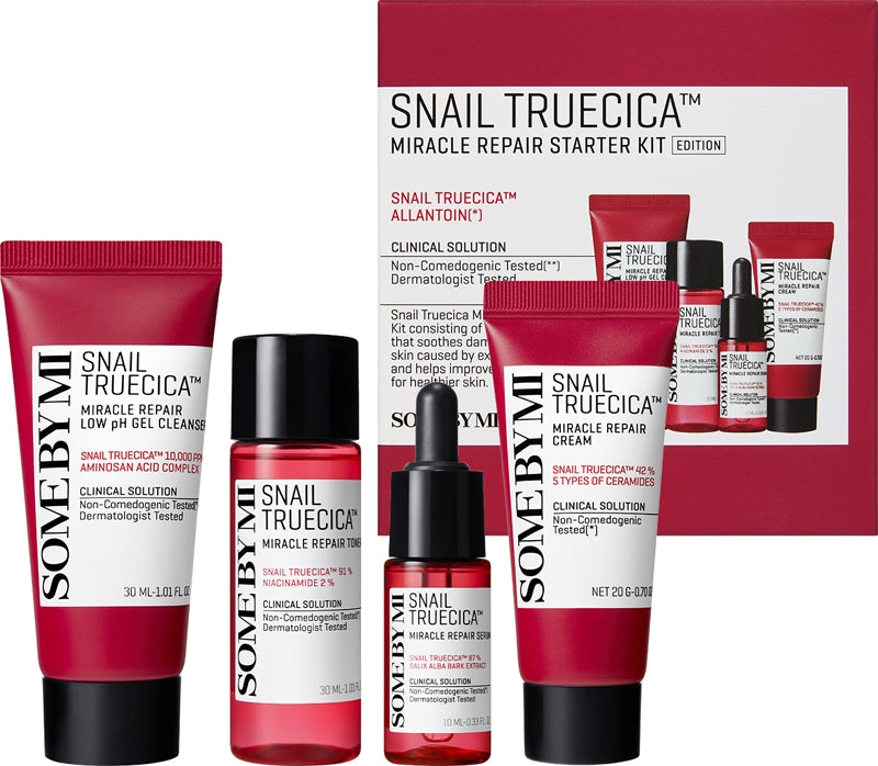 SOME BY MI Snail Truecica Cleanser + Toner + Serum + Cream