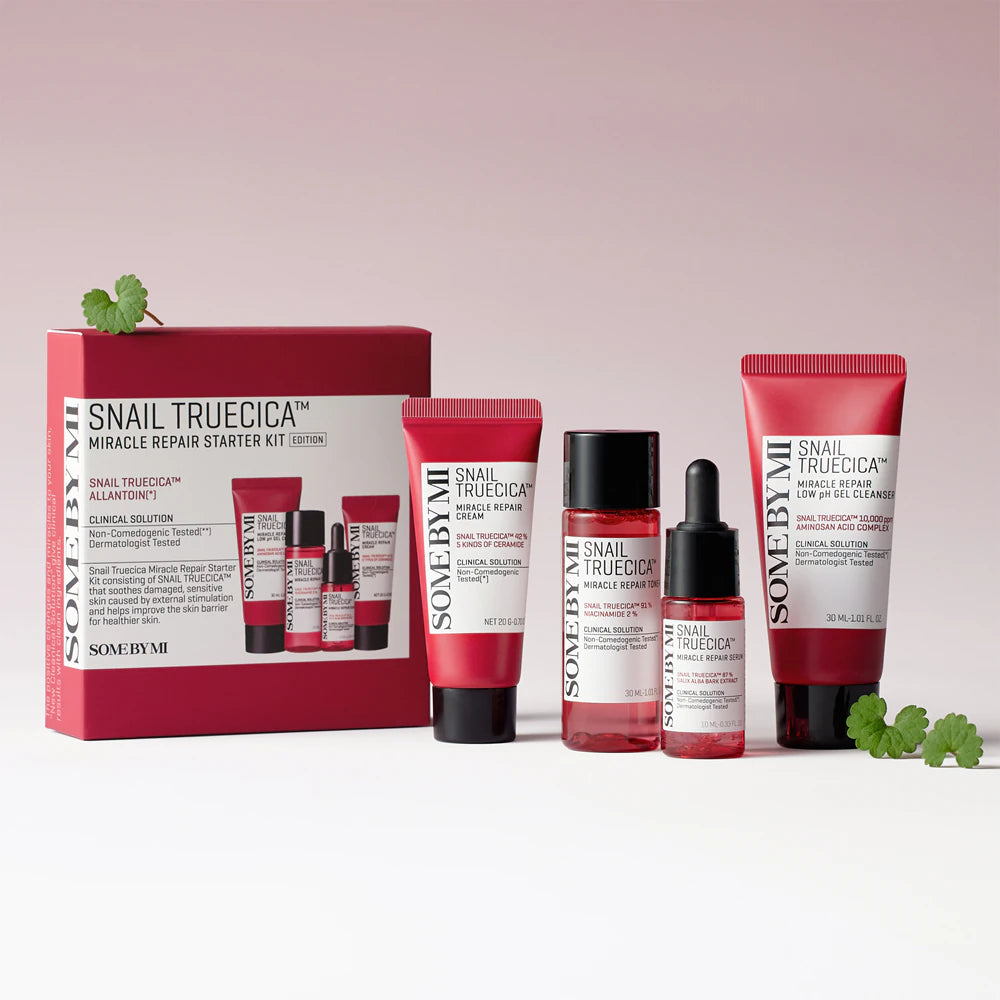 SOME BY MI Snail Truecica Cleanser + Toner + Serum + Cream